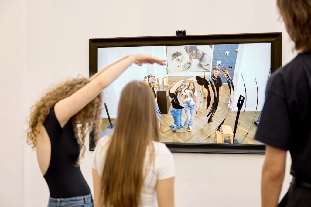 Liquid Mirror, an interactive digital installation by Andrej Boleslavský at Illusion Art Museum Prague (Image: Prague City Tourism (Andrej Boleslavský, Liquid Mirror))
